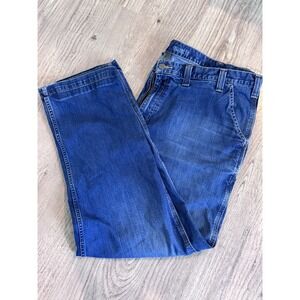 Carhartt Jeans Mens Size 46x32 Rugged Flex Relaxed Fit Carpenter Work 102808 498